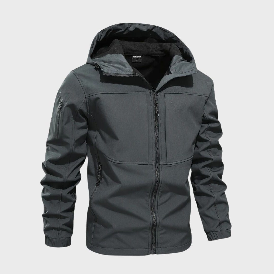 Giacca Softshell da Uomo con Cappuccio e Zip — foto 2