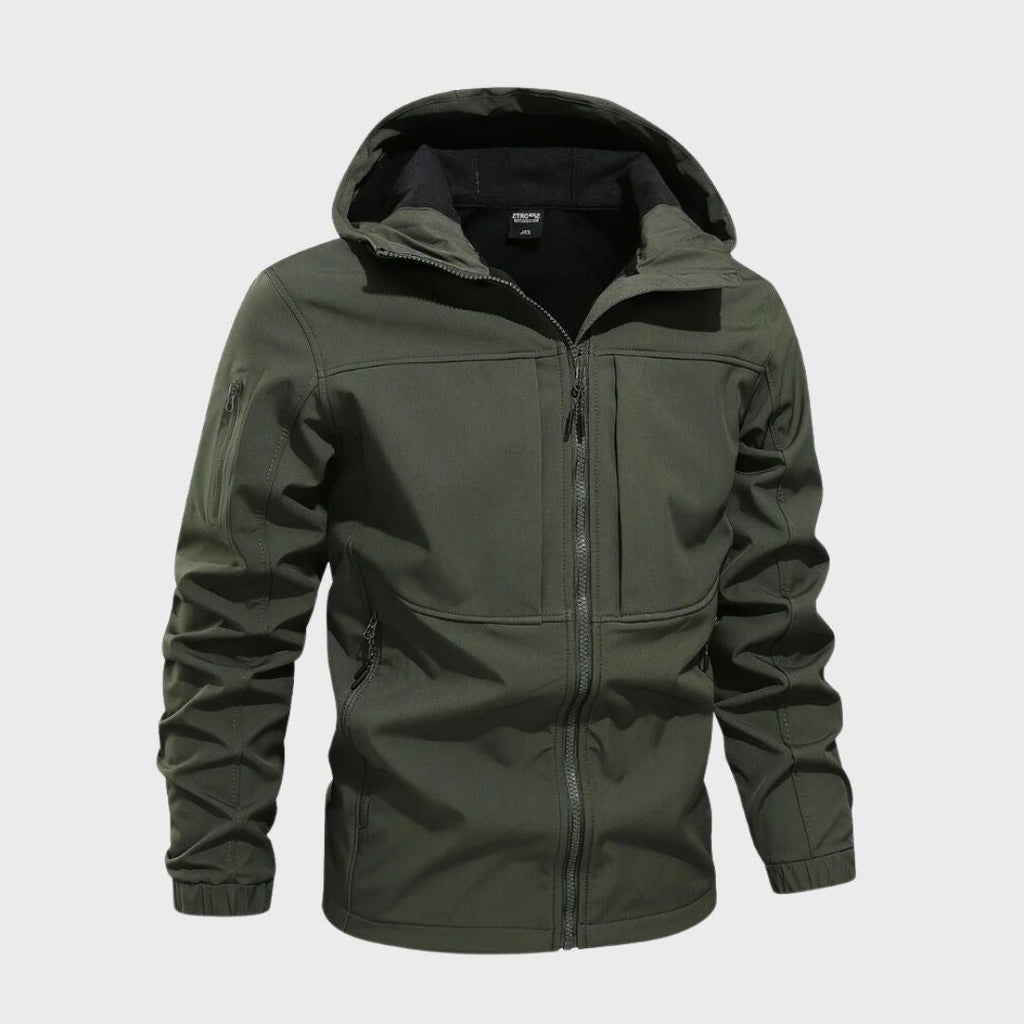 Giacca Softshell da Uomo con Cappuccio e Zip — foto 4