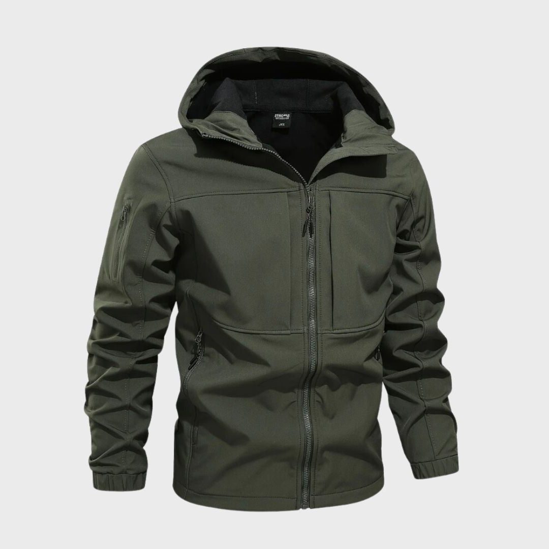 Giacca Softshell da Uomo con Cappuccio e Zip — foto 4
