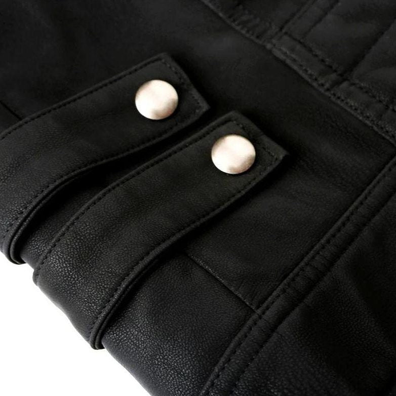 Giubbotto Moto da Uomo con Zip e Righe — foto 4
