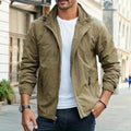 Overshirt da Uomo con Zip Integrale e Fit Rilassato
