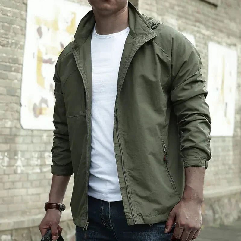 Overshirt da Uomo con Zip Integrale e Fit Rilassato — foto 2