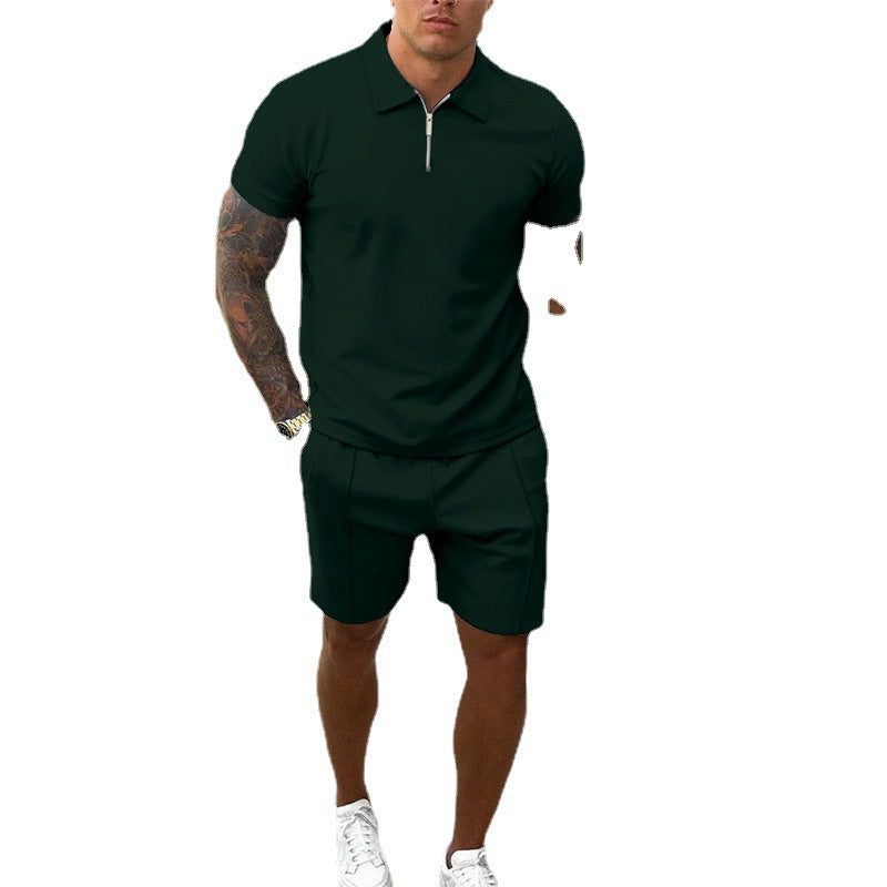 Completo Polo Zip e Bermuda da Uomo — foto 5
