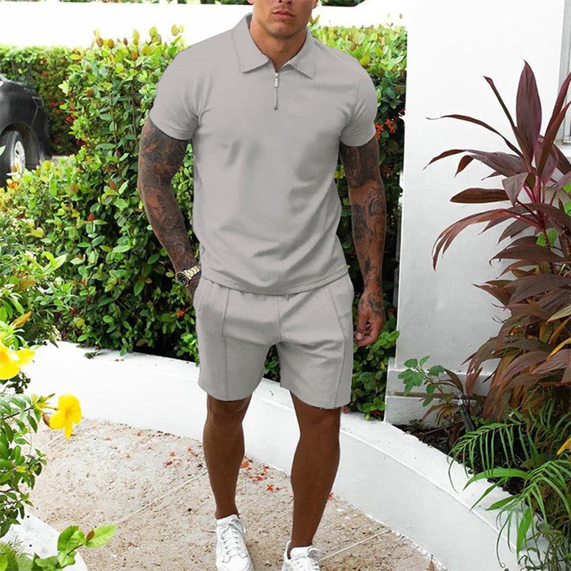 Completo Polo Zip e Bermuda da Uomo — foto 6