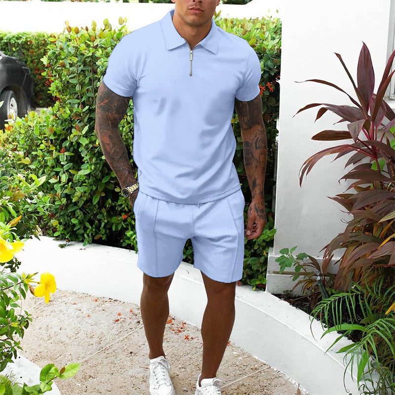 Completo Polo Zip e Bermuda da Uomo — foto 8