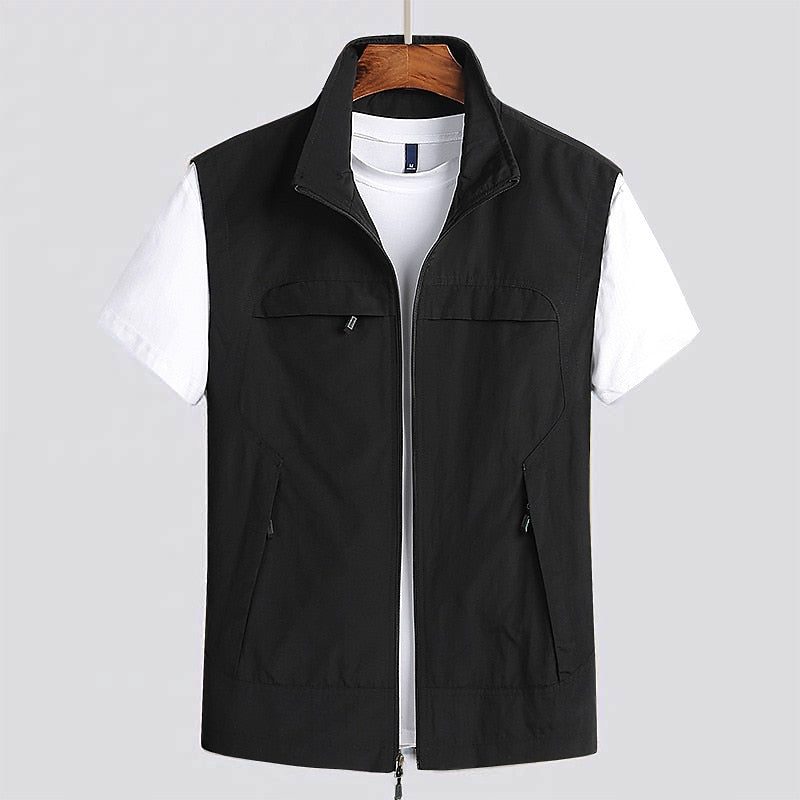 Gilet con Zip da Uomo Collo Alto — foto 4