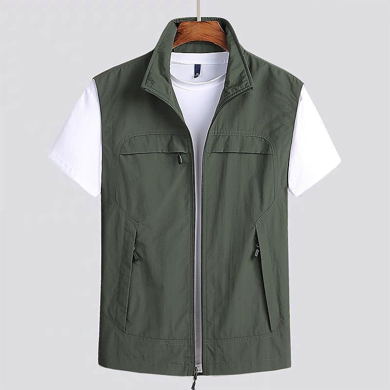 Gilet con Zip da Uomo Collo Alto — foto 5