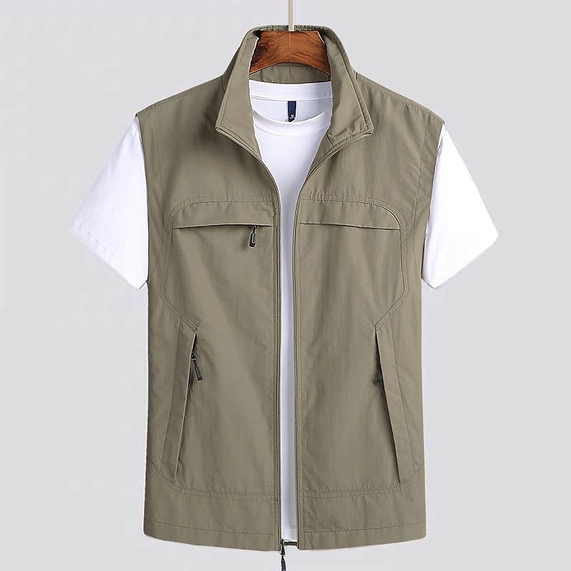 Gilet con Zip da Uomo Collo Alto — foto 6