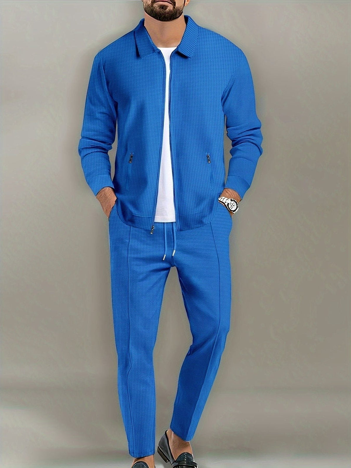 Tuta con Zip da Uomo Giacca e Pantaloni Jogger — foto 3