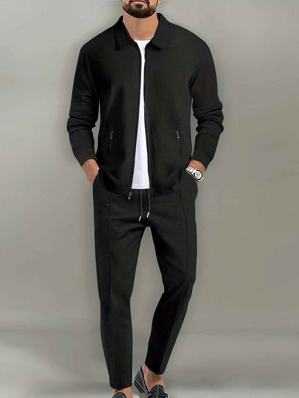 Tuta con Zip da Uomo Giacca e Pantaloni Jogger — foto 5